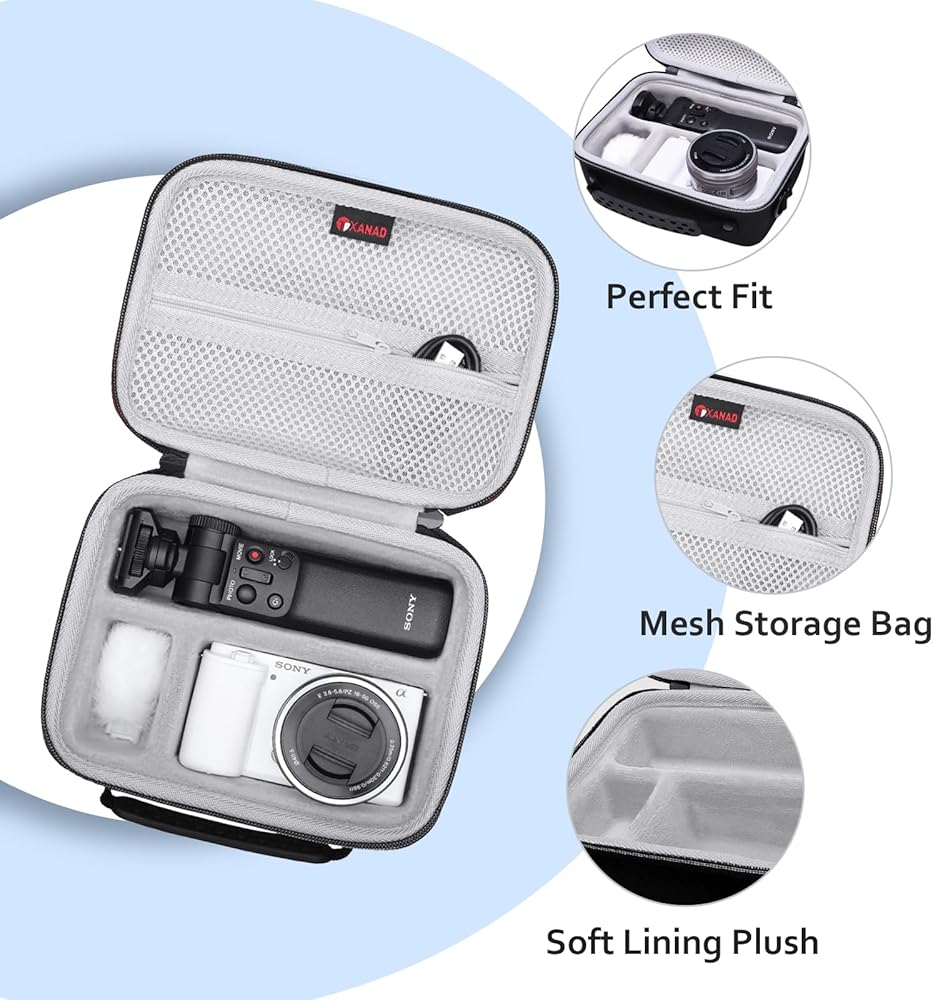 Amazon.com : XANAD Hard Case for Sony Alpha ZV-E10 / ZV-1 / ZV-1F