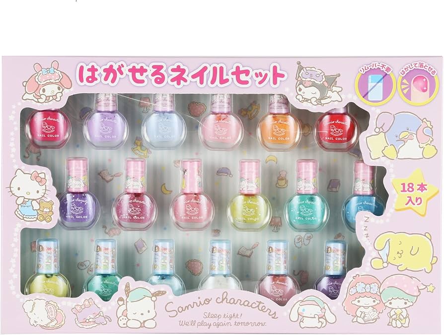 Amazon.co.jp: Wreath Sanrio Characters 220213 Removable Nail Set