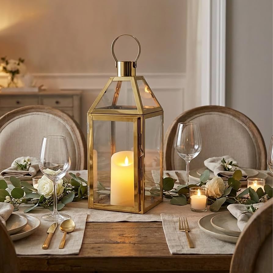 Amazon.com: JHY Design Gold Decorative Lanterns 16