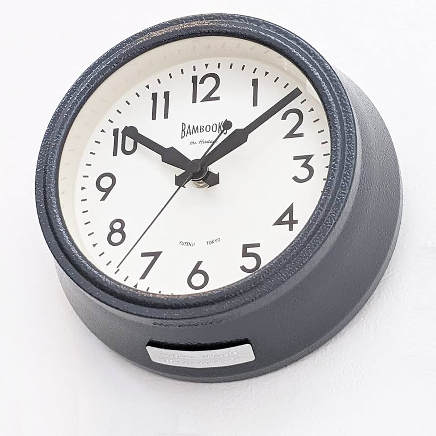 Amazon.co.jp: TOSSDICE 時計 ブリティッシュ 壁掛け 静音 スモール