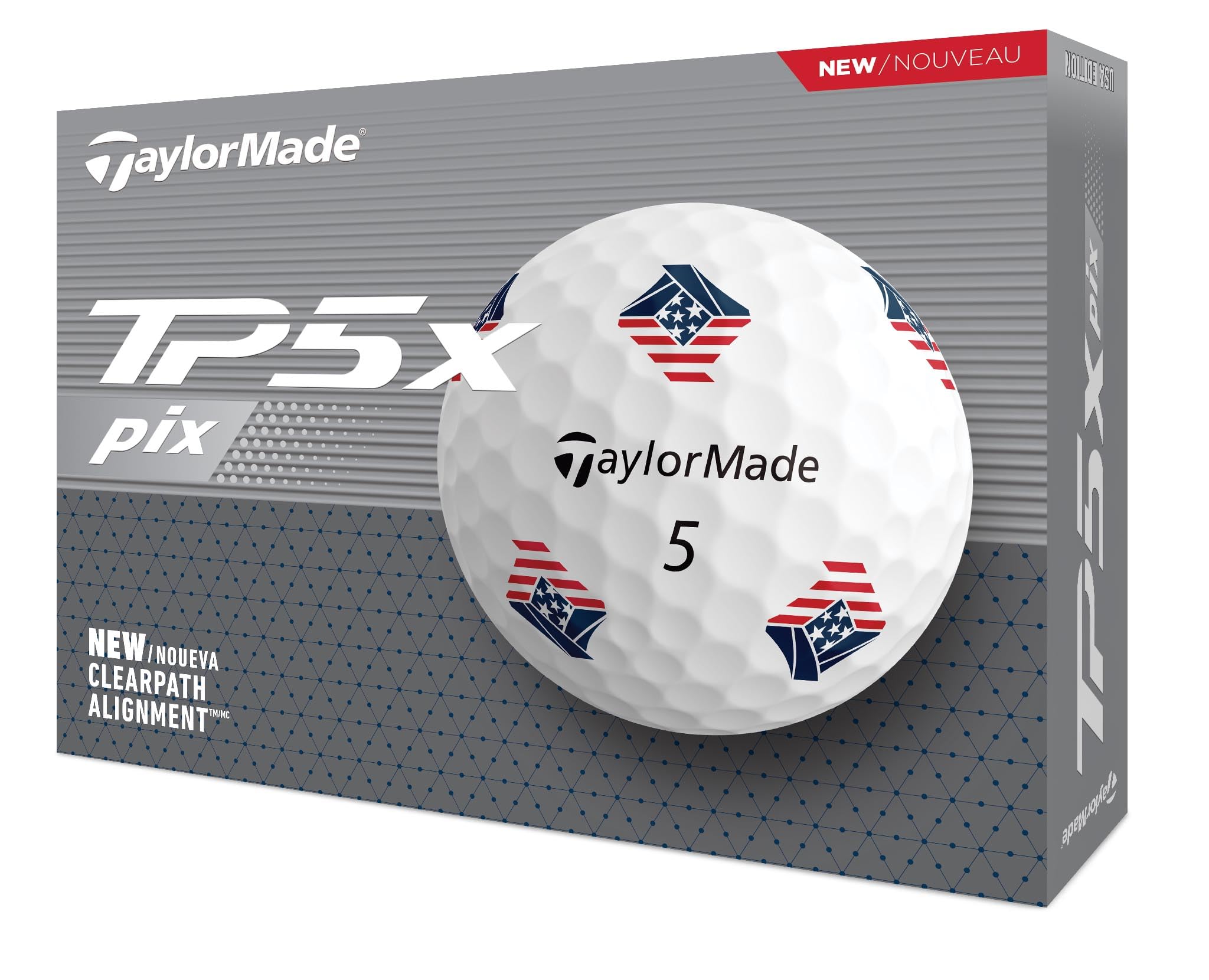 Amazon.co.jp: TaylorMade Golf 2024 TP5X PIX3.0 USA 1ダースボール