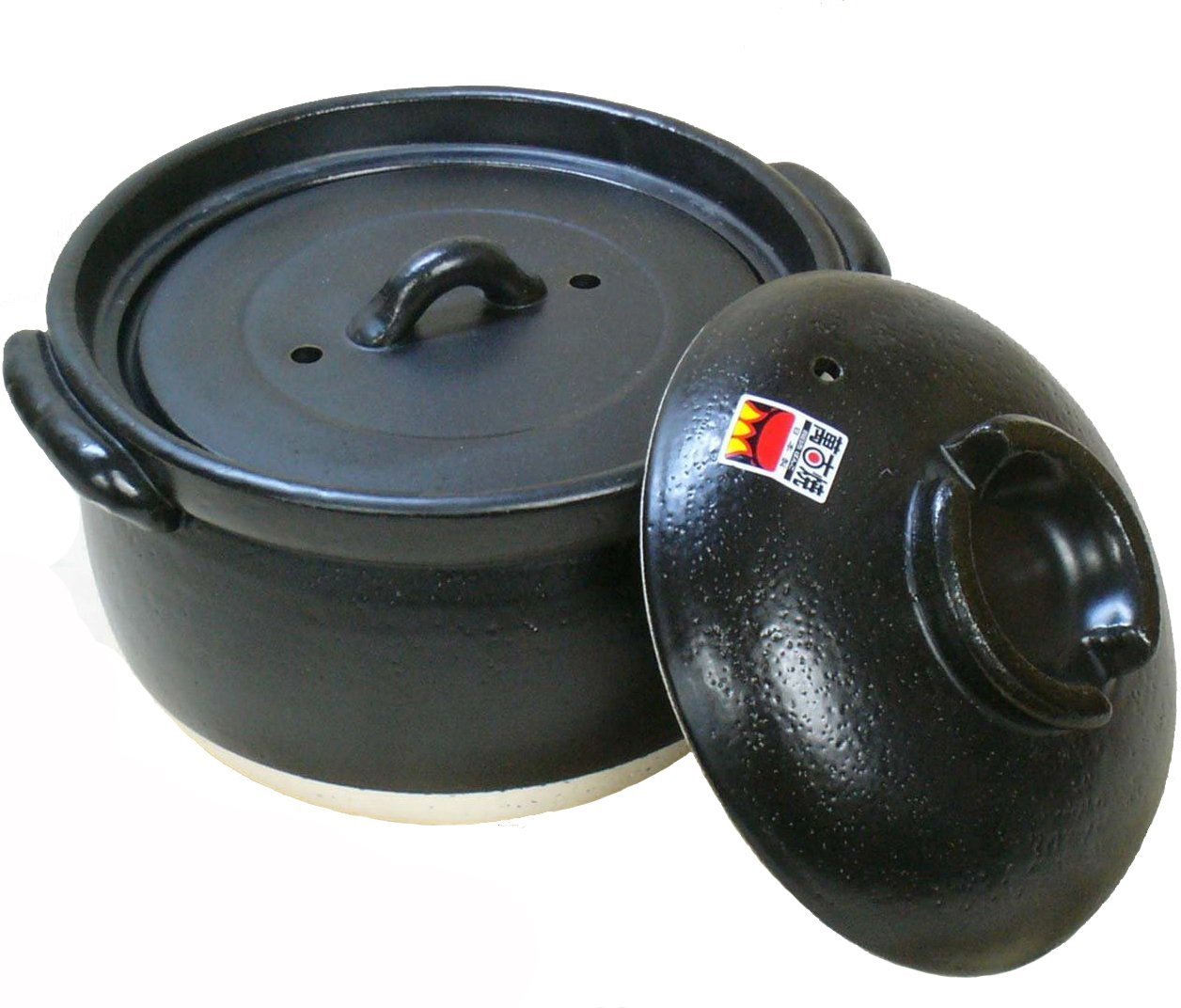 Amazon｜【 ふっくら ごはん鍋 】 3合炊き 二重蓋 四日市ばんこ焼