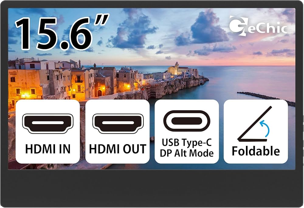 Amazon.co.jp: GeChic ゲシック モバイルタッチモニター 15.6インチ On