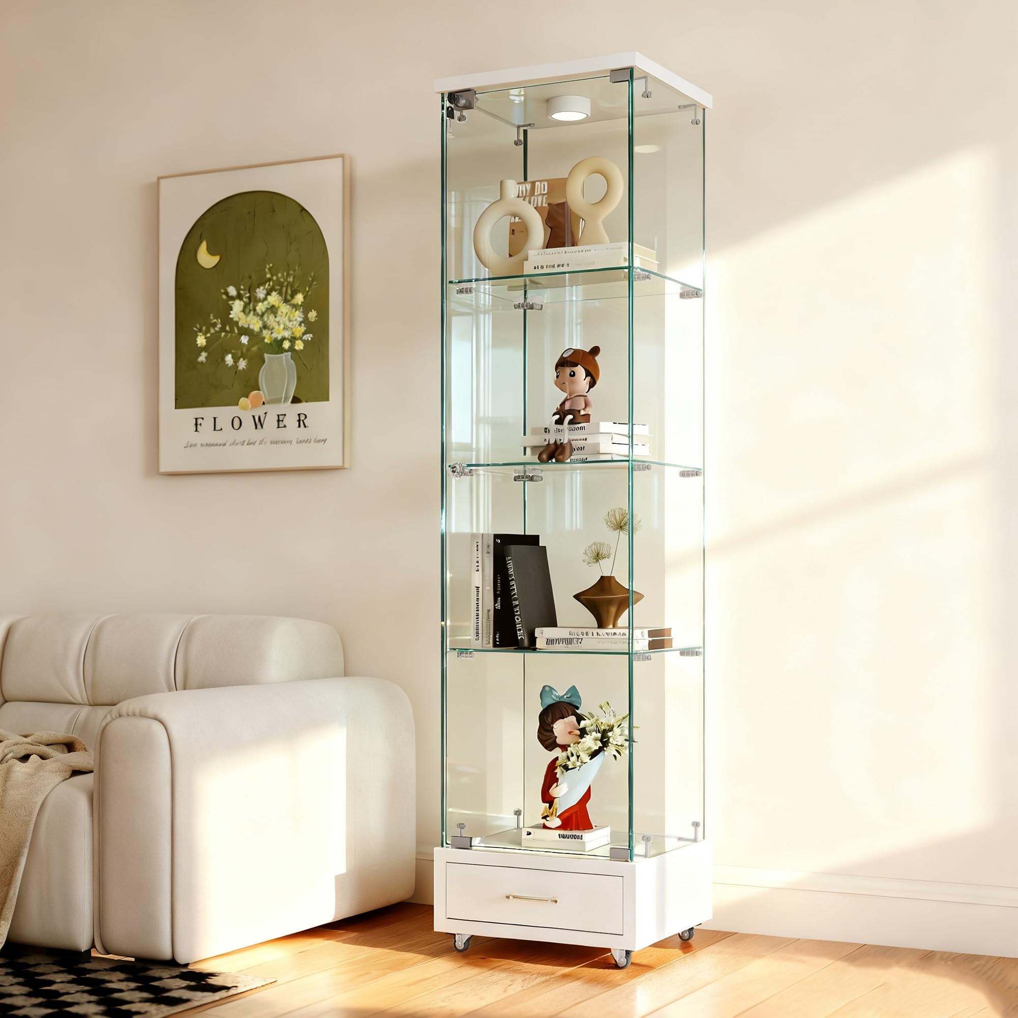 Amazon.co.jp: MonoLuxe フィギュアケース 棚 コレクションケース