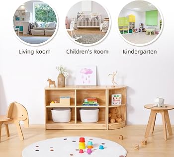 Amazon｜TOOKYLAND コーナーラック 天然木 ラバーウッド製 2段オープン