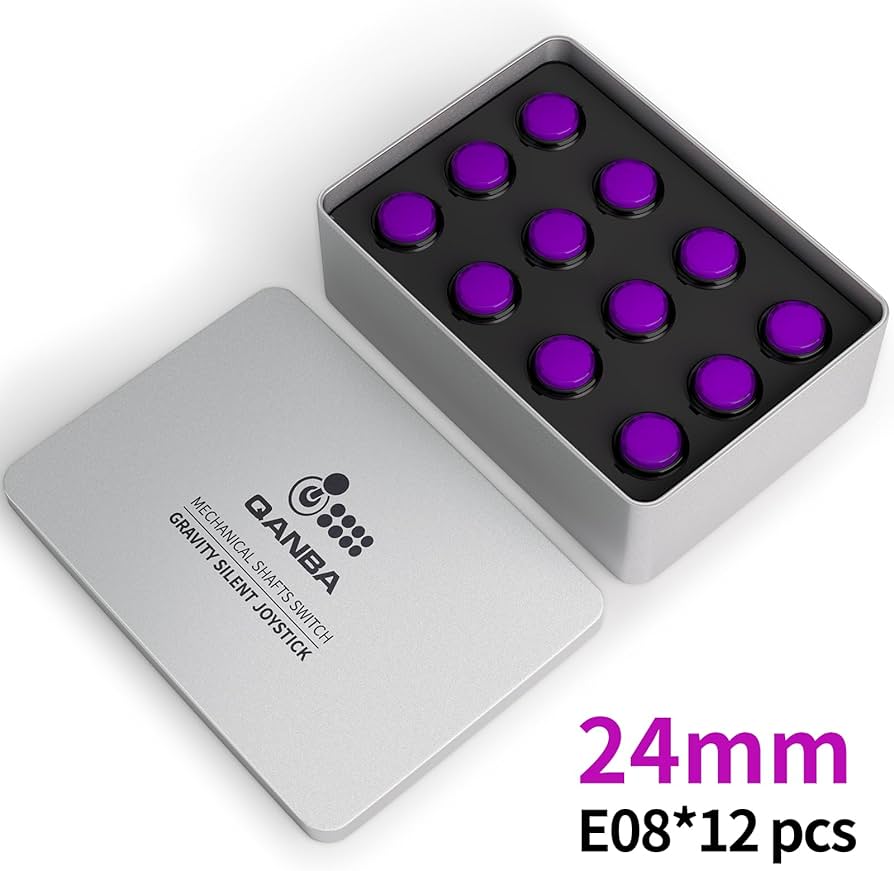 Amazon.com: QANBA Gravity Ks Mechanical Arcade Buttons 24mm Snap