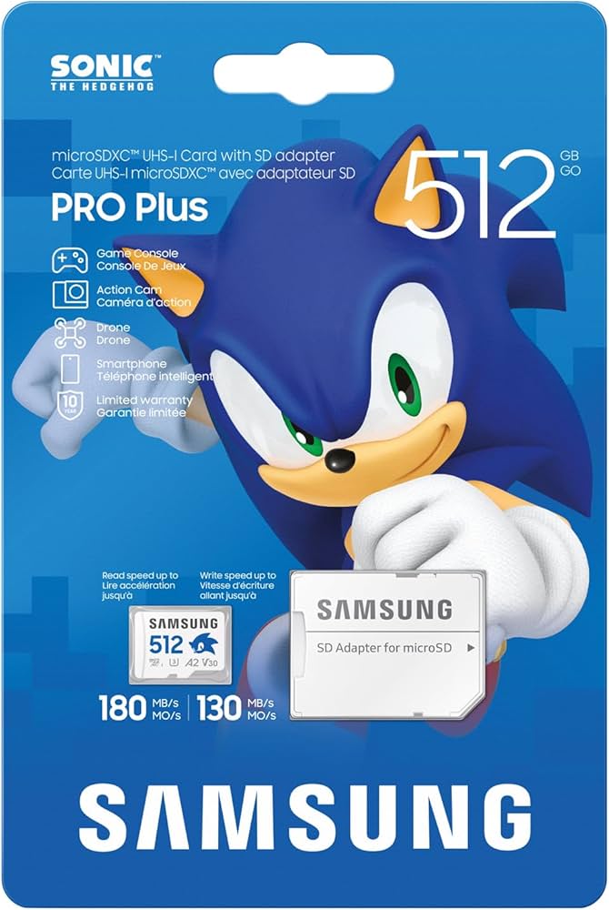 Amazon | 【国内正規品】microSDXCカード Sonic the Hedgehog PRO Plus