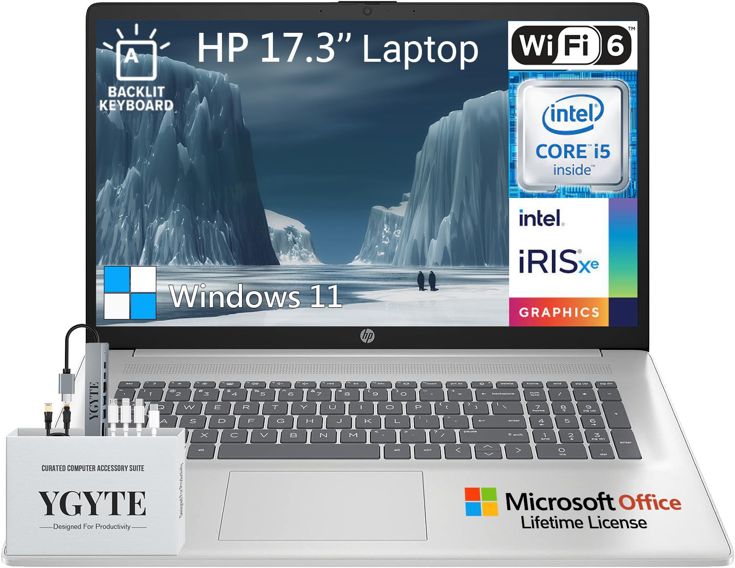 Amazon.com: HP 17 Inch Laptop Computer, 17.3 Laptop PC FHD IPS