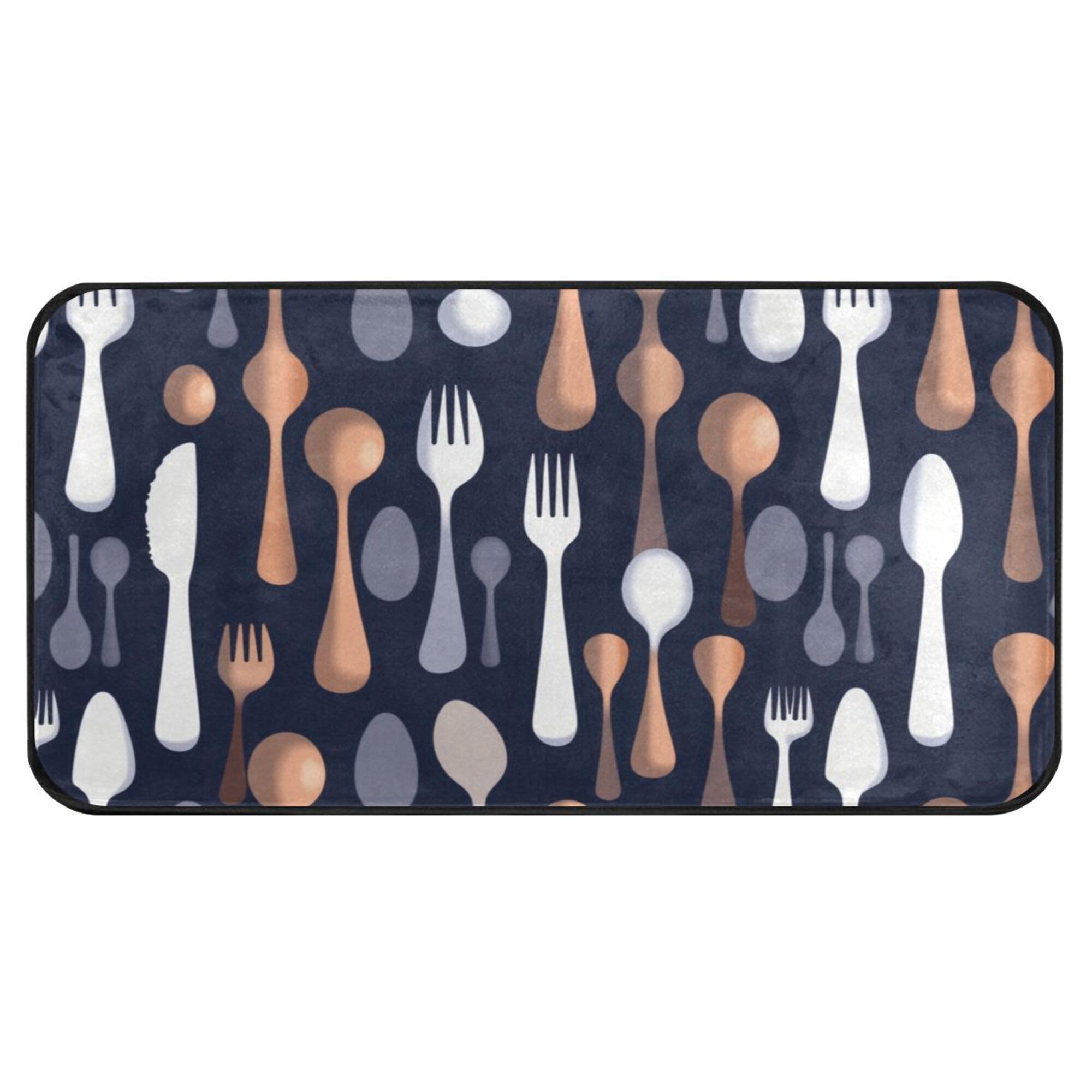 Amazon.com: Aslsiy Kitchen Rug Cutlery Utensil Fork Knife Area Rug