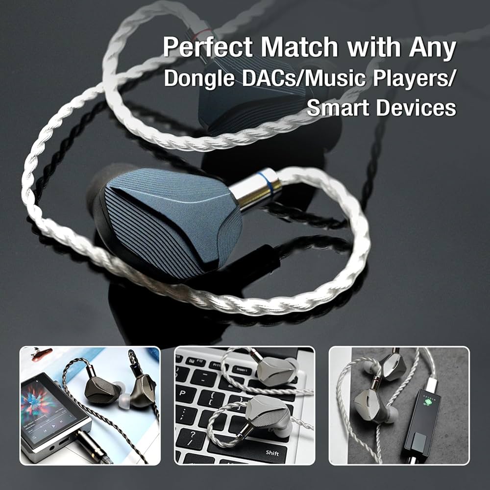 Amazon.co.jp: HIDIZS MP145 イヤモニ ゲーミング イヤホン 有線 14.5