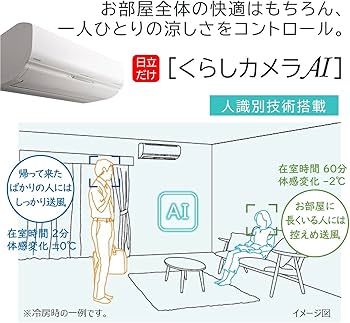 Amazon | 【商品配送のみ】日立 エアコン 18畳 5.6kW 白くまくん X