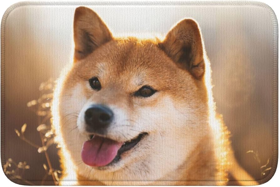 Amazon | 玄関マット 柴犬 犬柄 萌え かわいい バスマット 足ふき