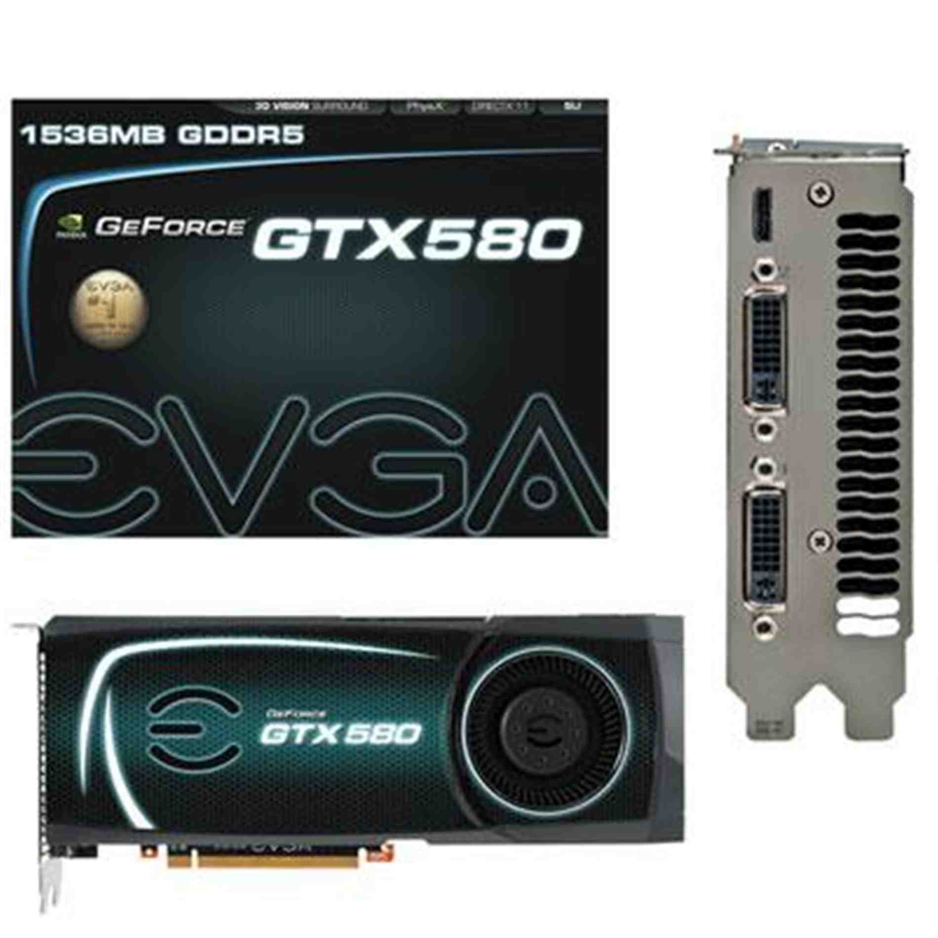 EVGA GeForce GTX 580 1536 MB GDDR5 pci_e 2.0 2DVI/Mini HDMI SLI
