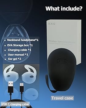 Amazon.com: ZXQ Wireless Bluetooth Neckband Headphones 100 Hours