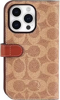 Amazon.co.jp: [Coach] iPhone 15 Proケース 手帳型 Folio Case 正規品