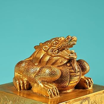 Amazon.co.jp: 珍品旧蔵中国 清代 純銅高レリーフ彫刻 竜 印鑑 玉璽