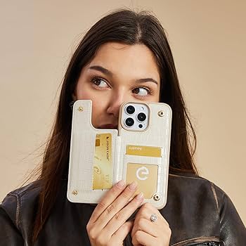 Amazon.co.jp: CUSTYPE iPhone 15 Pro用ウォレットケース、カード