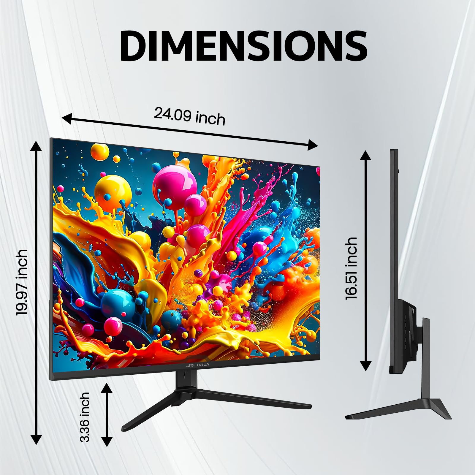 Amazon.com: CRUA 28'' Monitor, 4K UHD+(3840×2560P)IPS 60Hz