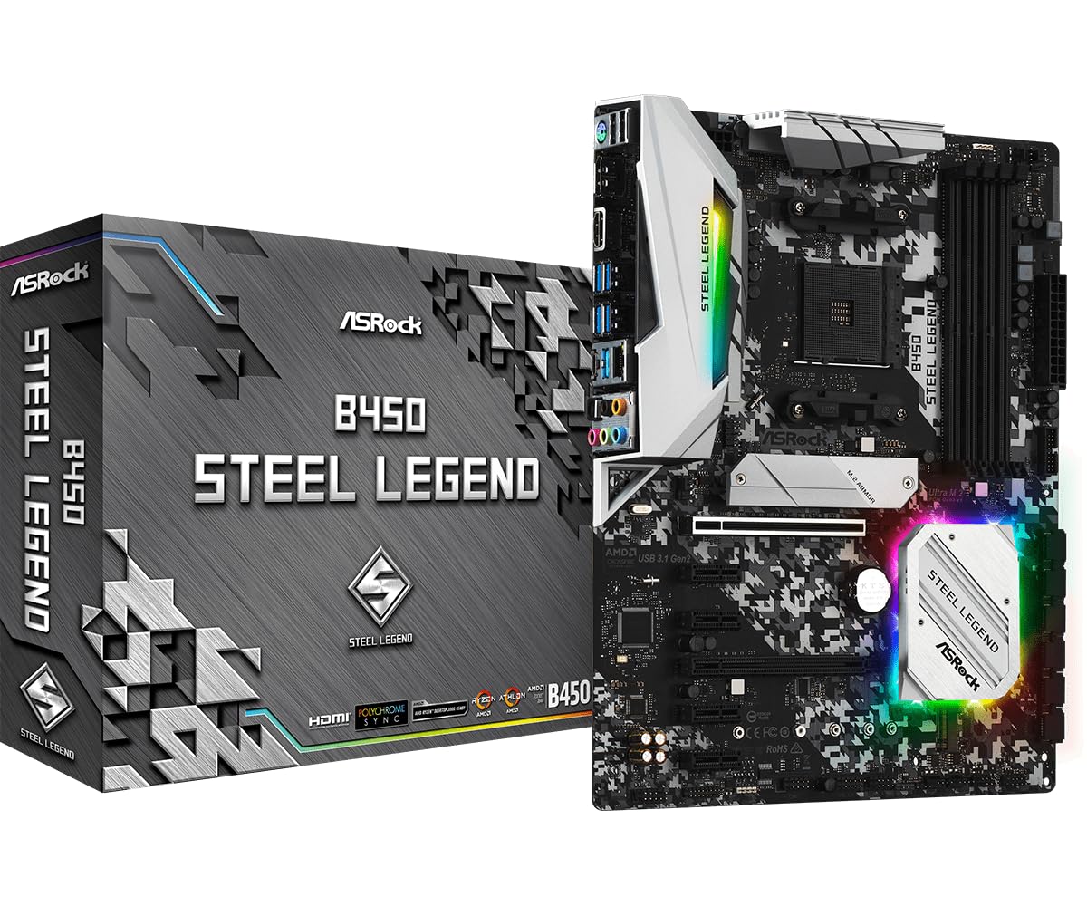 Amazon | ASRock マザーボード B450 Steel Legend AMD Ryzen AM4 対応