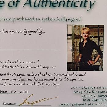 Amazon.co.jp: キャスリンモリス直筆サイン入り超大型写真‥コールド