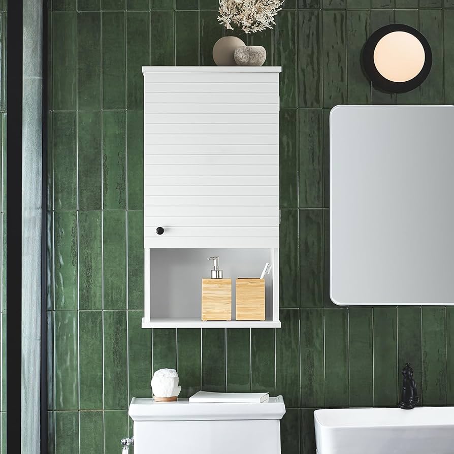 Amazon.co.jp: SoBuy 吊り戸棚 収納 壁掛け棚 吊戸棚 幅40*奥行21*高さ