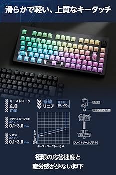 Amazon.co.jp: エレコム ゲーミングキーボード V custom VK720A