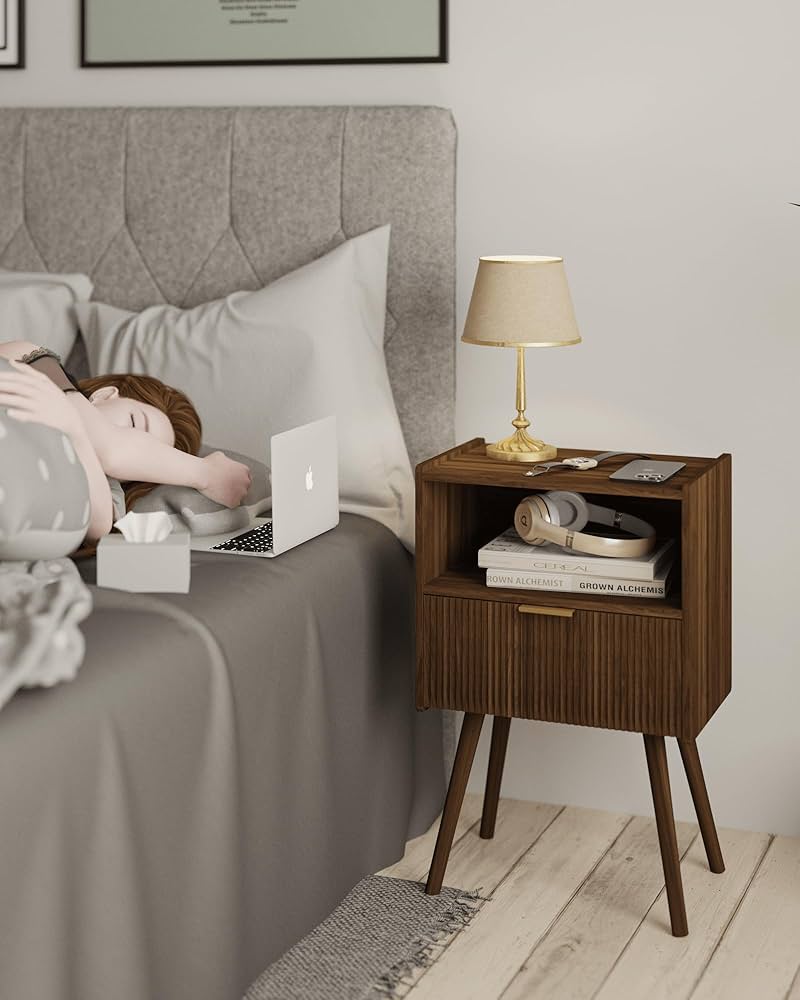 Amazon.com: JOONEE Nightstand,Modern Bedside Table with Storage