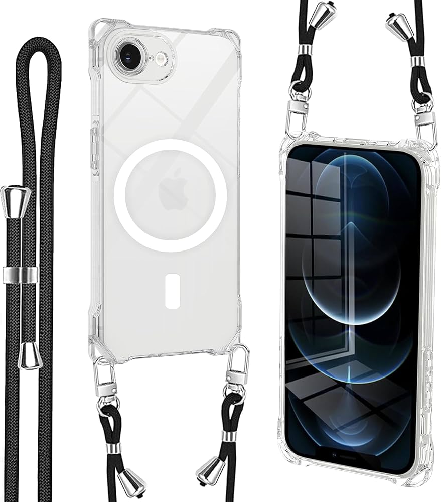 Amazon.co.jp: iPhone 16e 用 ケース クリア Magsafe対応 マグネット