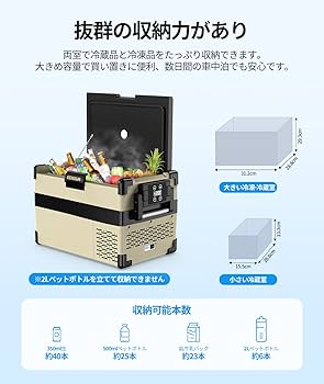 Amazon.co.jp: EENOUR 車載冷蔵庫 S32 32L -20℃～10℃ コンプレッサー式
