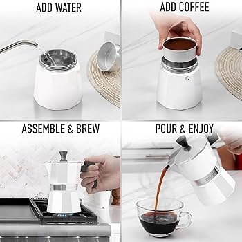 Amazon.com: Zulay Moka Pot Espresso Stovetop Coffee Maker - Leak