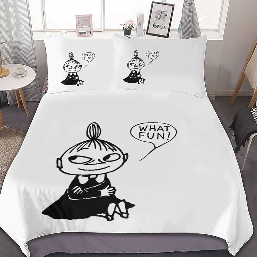 Amazon｜ムーミン リトルミイ 布団カバー 3点セット シングル シングル
