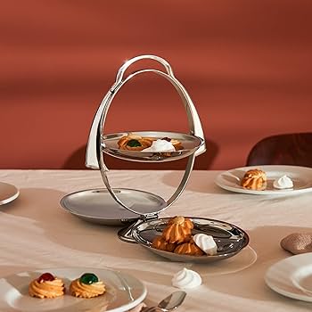 Amazon.com: Alessi AM37 Anna Gong - Three-Tier Folding Cake Stand