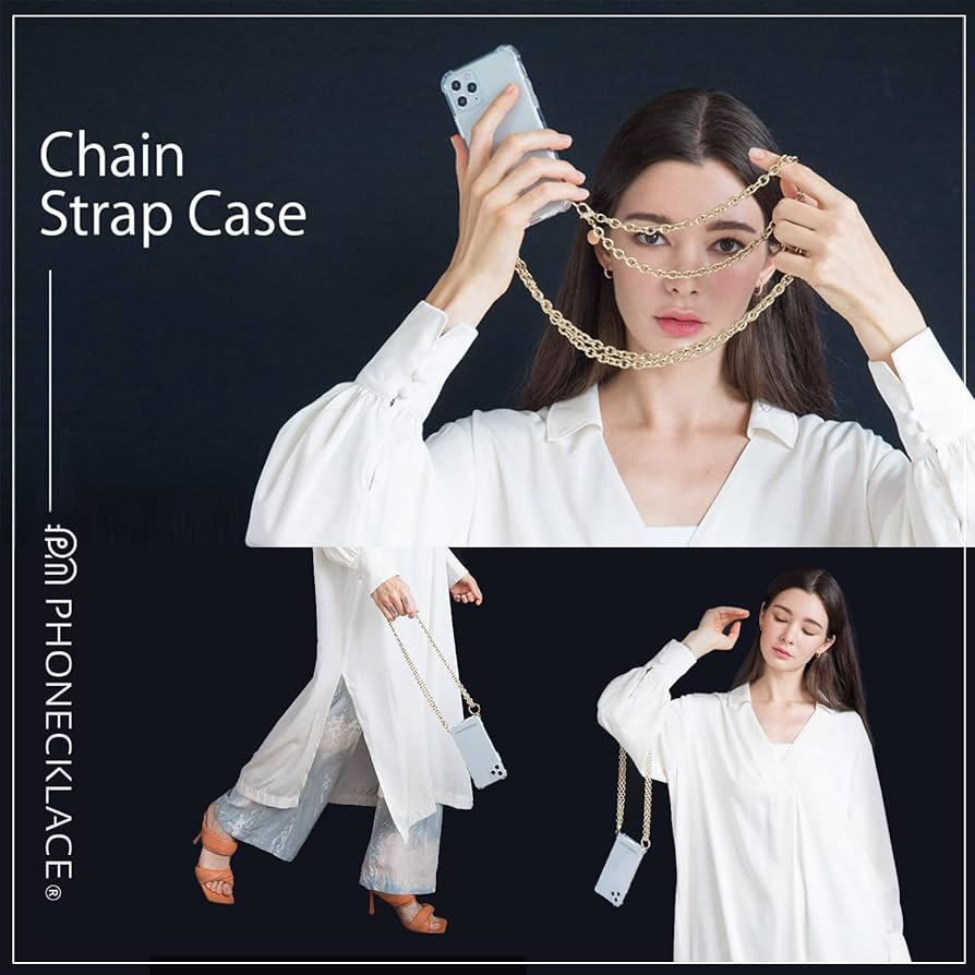 Amazon.co.jp: フォンネックレス iPhone 14 Pro 用 チェーンショルダー