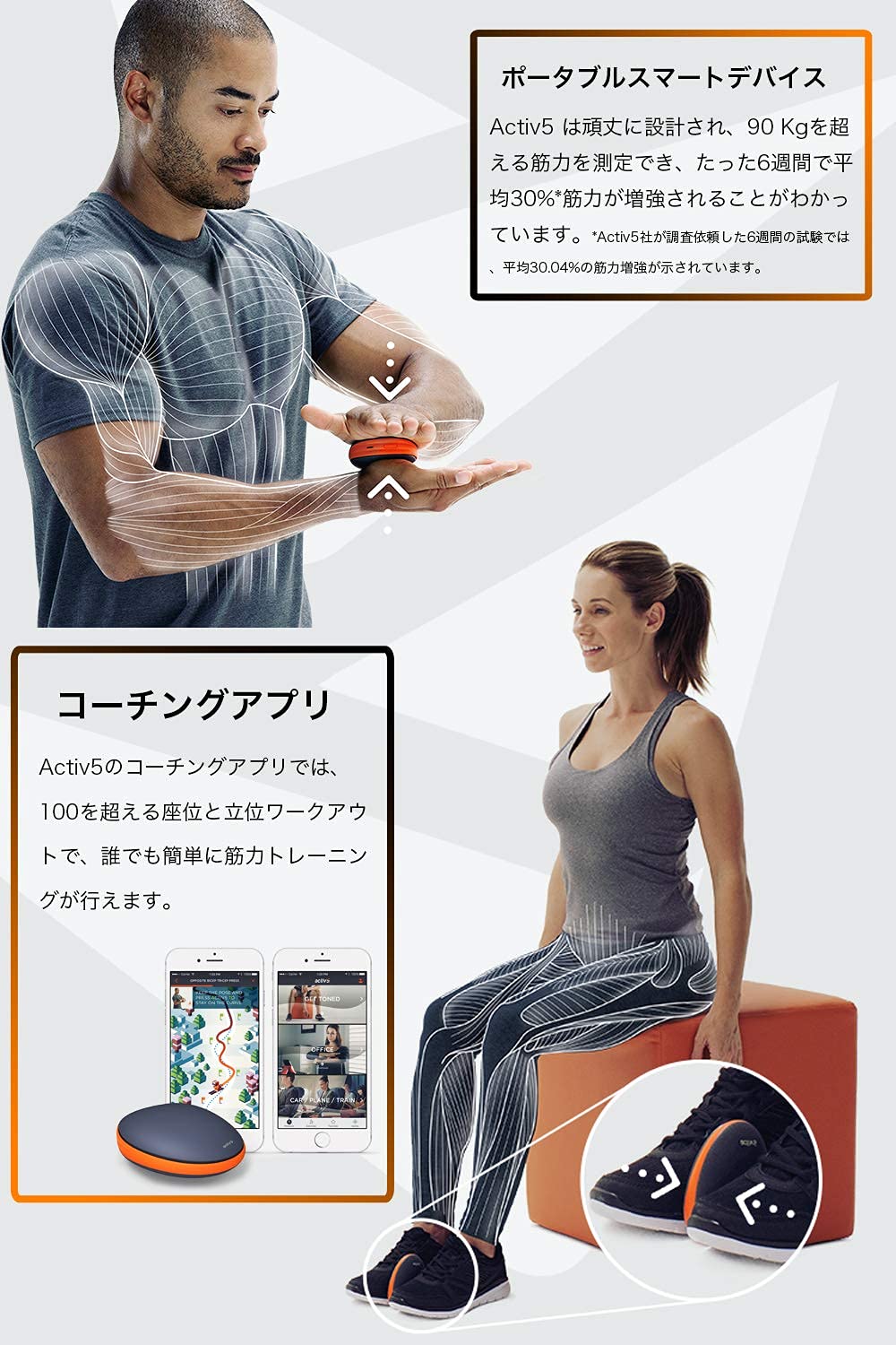 Amazon | Activ5(アクティブファイブ) どこでも全身エクササイズ