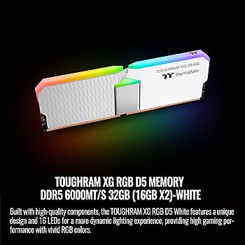 Amazon | Thermaltake TOUGHRAM XG RGB D5 ホワイト 32GB (2x16GB