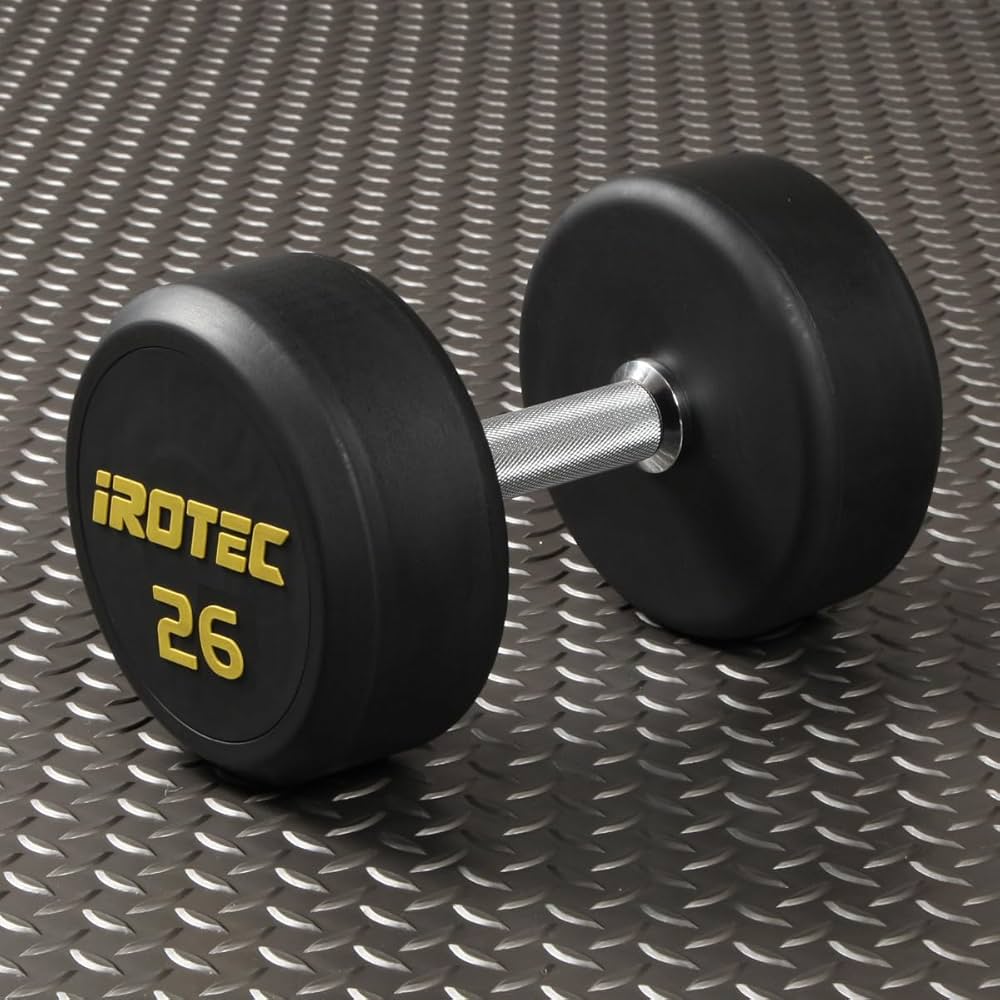 Amazon | IROTEC(アイロテック) ジム ダンベル 26KG（オールラバー