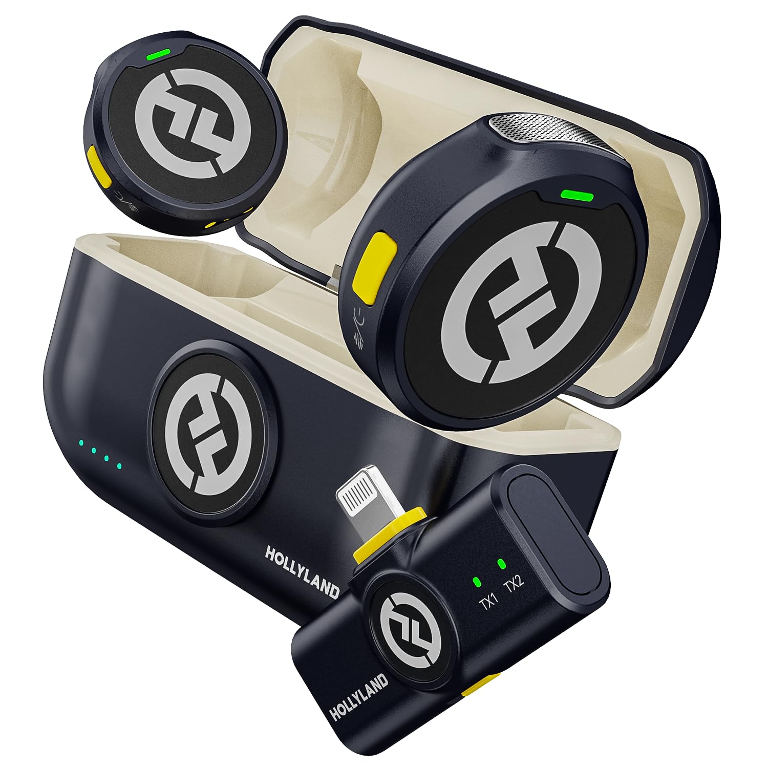 Amazon.co.jp: Hollyland Lark M2 Lighting-ワイヤレスマイク