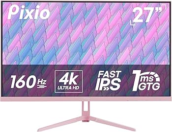 Amazon.com: Pixio PX27U Wave Pink 27 inch 160Hz Refresh Rate 4K