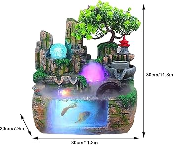 Amazon.co.jp: 卓上噴水加湿器 噴水 置物 室内噴水 風水 玄関