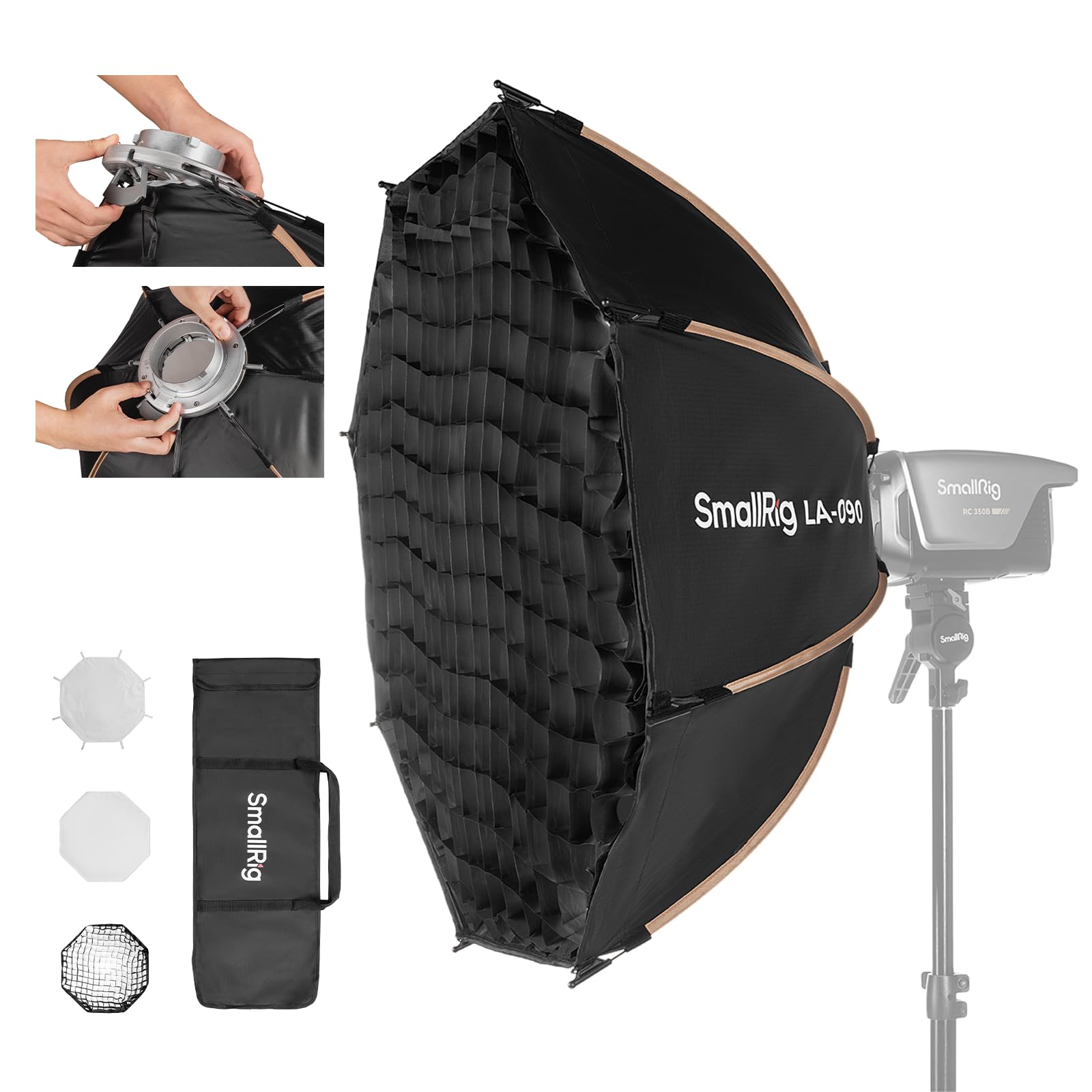 Amazon | SmallRig LA-O90 八角形ソフトボックス 90cm/35インチ