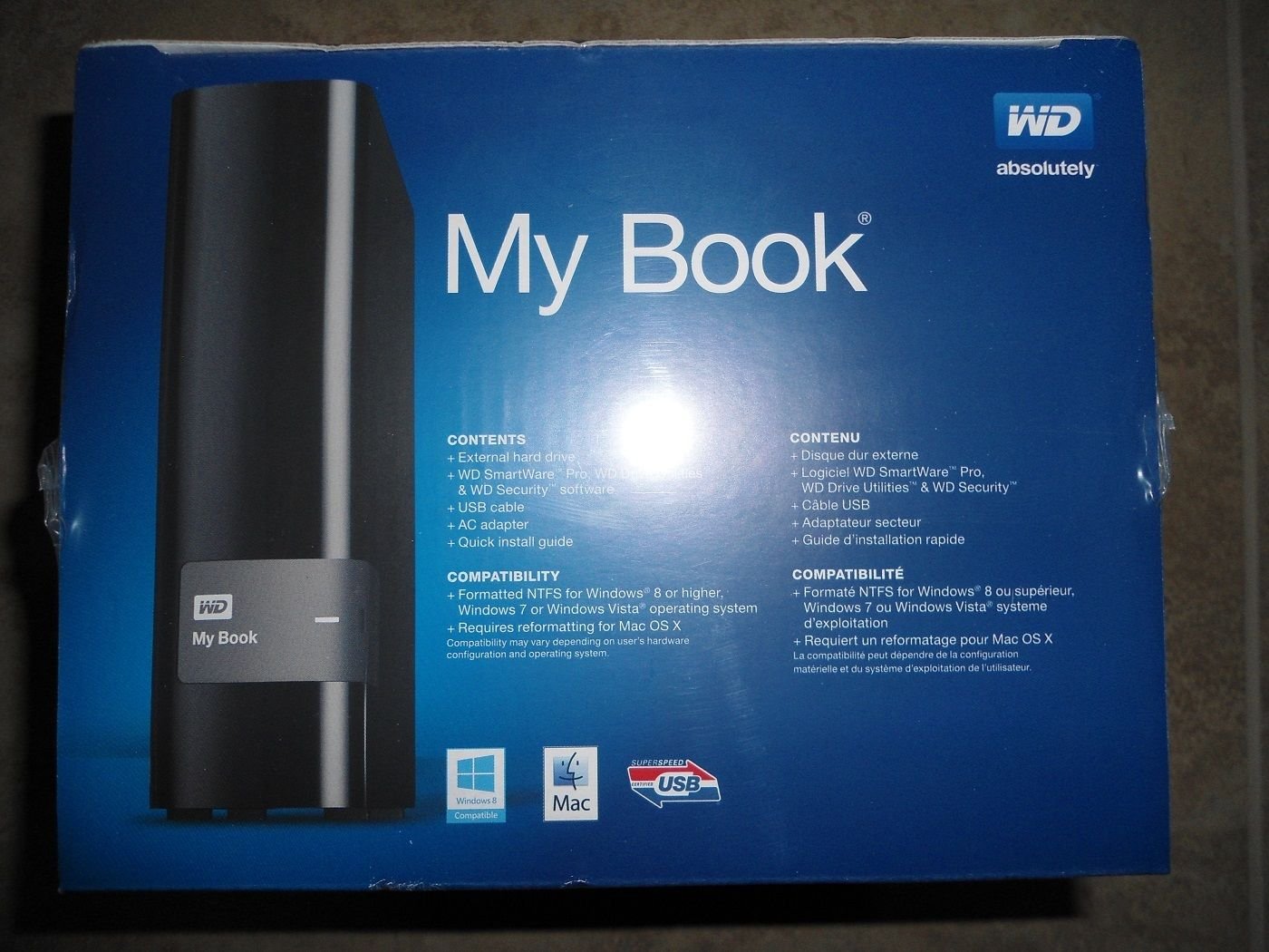 Amazon.com: WD 4TB My Book Desktop External Hard Drive - USB 3.0