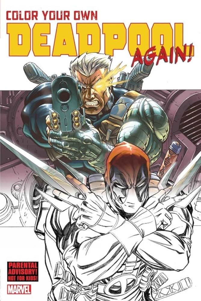 Color Your Own Deadpool Again! | Amazon.com.br