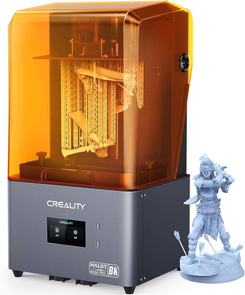 Amazon | Creality HALOT MAGE PRO 8K樹脂3Dプリンター、同等の12K