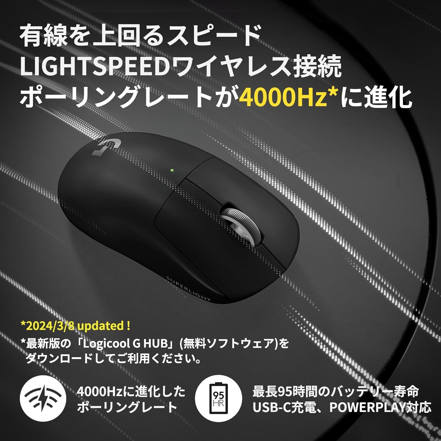 Amazon.co.jp: 【Amazon.co.jp 限定】 Logicool G PRO X SUPERLIGHT 2