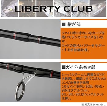 Amazon | ダイワ(DAIWA) シーバスロッド リバティークラブシーバス 96M
