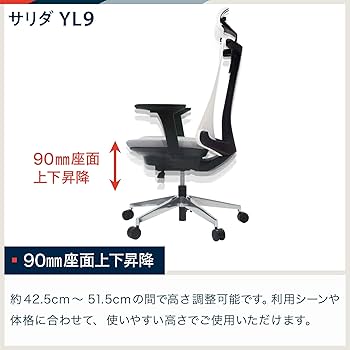 Amazon | イトーキ サリダ YL9 ブラック オフィスチェア【全身を支える