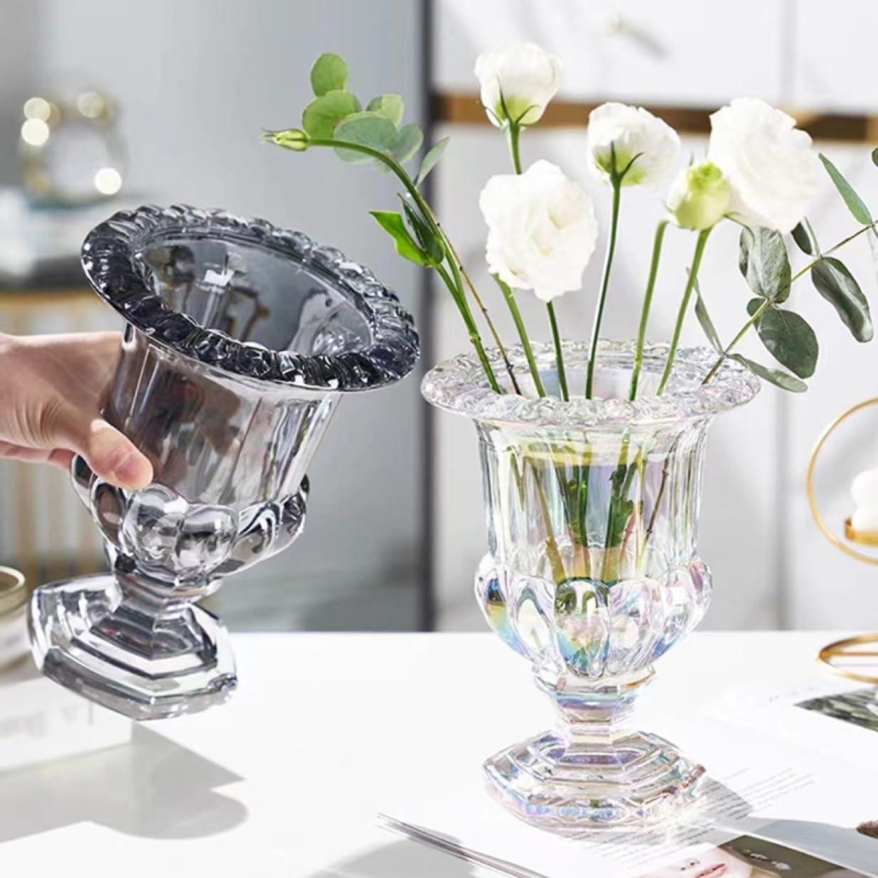 浮き玉ガラス シャビーオブジェ プランター フラワーベース 海外