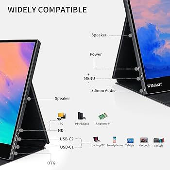 Amazon.co.jp: WIMAXIT 15.6インチ モバイルモニター タッチパネル