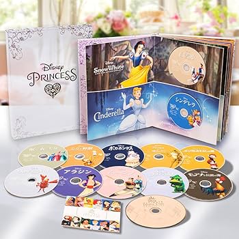 Amazon.com: ディズニープリンセス コレクション 絵本型ディスクケース