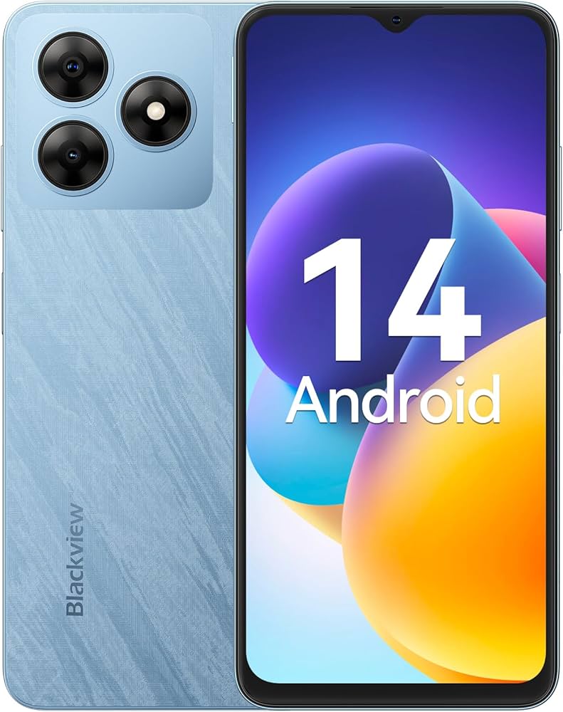 Blackview WAVE 8C Mobile Phones, Android 14 Phones, 6GB+64GB/2TB
